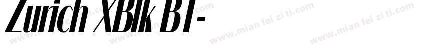 Zurich XBlk BT字体转换